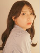 ベレッタ 楠葉店(veretta.)&nbsp;おくれ毛カット/コテ巻き風ウェーブ/柔らかブラウン/上品ロング
