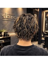 シャノ(siano)&nbsp;ツイストスパイラル＋ハイライト＋濡れ感(サーフカール)