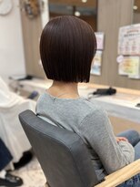 アンリー 四条烏丸店(Anree)&nbsp;顎ラインで作るぱつっと感がかわいい切りっぱなしボブ