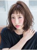 短めバングがポイント！ヘルシーゆるボブ[藤沢駅]