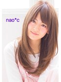 【富雄nao*c tres】ベージュアッシュカラーのロングスタイル
