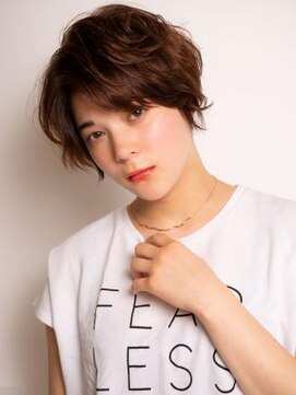 グランシュ 青葉台店(GranCieux) ルーズ無造作くせ毛風♪大人かわいいマニッシュショート