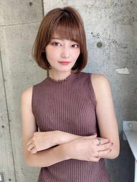 ロンド ロビン 栄(Lond robin) 【Lond robin】ブローだけで収まる内巻きボブ G