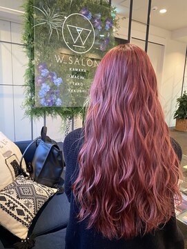 ダブル アンダーバー サロン(W_SALON) 【W_SALON 河原町】ガーネットピンク/ピンク