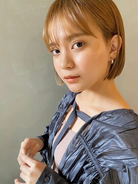 パーク(PARK) 【PARK】コーラルベージュ×ミニボブ