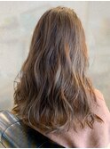 30代40代★大人可愛いベージュ×ふんわりロングヘアー