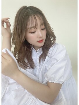ルービック 梅田茶屋町(Rubik) 大人かわいい韓国風ミディアムヘア