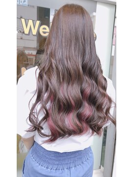 ラビス クローバー(Lovis clover) Aラインボブ　ドレスヘア　インナーカラー