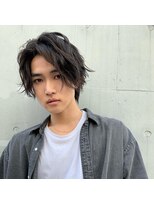 ラナ 渋谷(Lana)&nbsp;韓国風サイドパートニュアンスマッシュパーマかきあげヘア渋谷