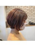 透明感ショートボブ