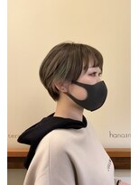 ハナモリ テララ(hanamori terara) hanamori★多田羅 マッシュショートとイヤリングカラー