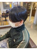 センターパート　ハンサムショート　韓国