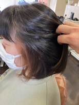 美容室 アミューズ(amuse)&nbsp;イヤリングカラー×カッパーブラウン