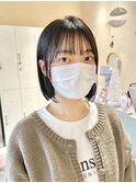 ぱつっとボブ