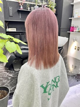 チュダック(ChuDuck) 韓国風《ピンクブラウン》ハイトーン/ケアブリーチ/ダブルカラー