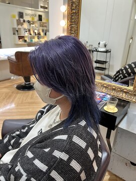 コワファースト させぼ五番街店(COIFF1RST) パープル×インナーブルー☆