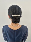 【ヘアセット】綺麗めシニョン