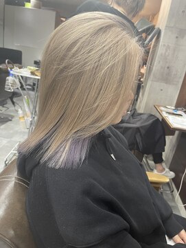 ラフ 難波店(LAFF) #セミディ#シアーカラー#ショートヘア#姫カット#ダークアッシュ