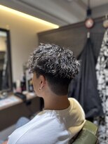 エクファフォーメン(EX-FA FOR MEN)&nbsp;カルマパーマ/ベリーショート/ダークアッシュ/ニュアンスパーマ