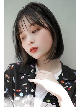 ギークス(GEEKS) 【GEEKS渋谷】ボブカット/イヤリングカラー/くすみベージュ/小顔