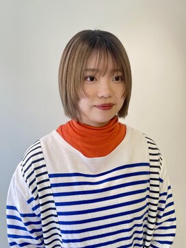 ハル 南平岸(HARU) パツっとボブ顔まわりレイヤースタイル♪♪担当ニキ
