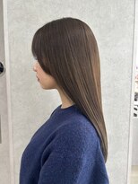 アッシュ 高幡不動店(Ash) 韓国ヘア髪質改善ブリーチなしダブルカラーミルクティーベージュ