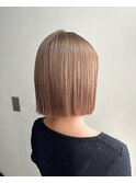 ケアブリーチ　ダブルカラー　ミルクティーベージュ