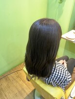 エシカル(ethical)&nbsp;ブリーチなし寒色暗めカラー+システムトリートメント