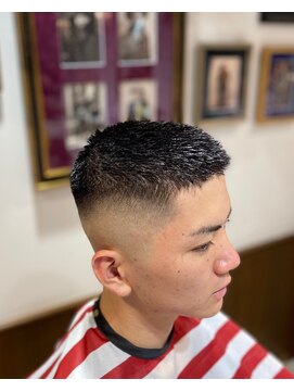 宮崎理容院 並木坂店 伸びかけボウズフェード