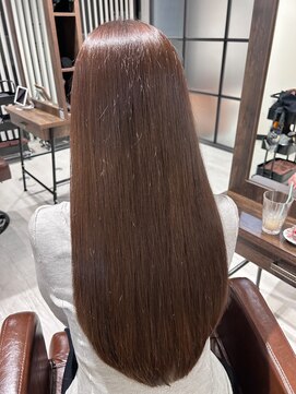 ラテブラウン×髪質改善トリートメント