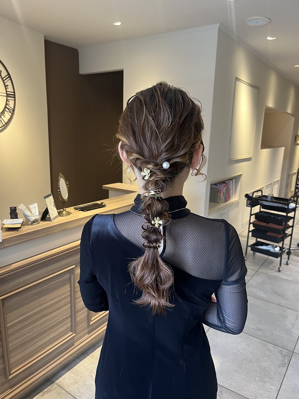 ヘアモアセット 茨木/ヘアセット/編みおろし/ゆるふわ：L247262137｜ヘアースタジオ