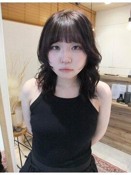 ミューズ バイ ケンジ(MUSE by KENJE) ピンクブラウン/レイヤーカット/ミディアム/平塚美容室