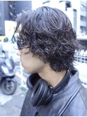 サーフカール メンズヘア 緩めスパイラルパーマ メンズパーマ