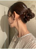 デザイン効かせたヘアセット