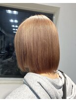 ラピステン 福岡天神 大名店(Lapis) 10代・20代/ブリーチカラー/韓国風ハイトーン/オレンジベージュ