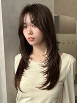 オムニス 表参道(Omnis)&nbsp;ザクザクレイヤーハッシュカットロング表参道ワンカールレイヤー