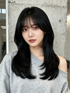 レイヤーボブボブヘアショートウルフパーマウルフボブヨシンモリ