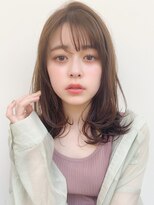 トゥーナ 表参道(tona)&nbsp;ミディアムレイヤー、外ハネボブ、グレージュ☆