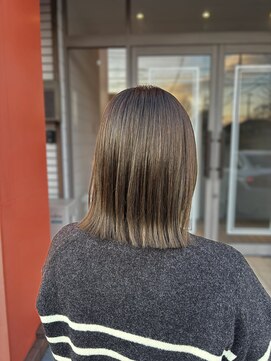 エルベ 千波店(elve) 超自然派縮毛矯正×透明感抜群カラー◎