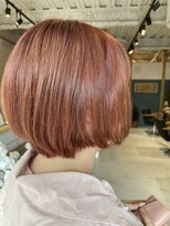 ノットドットビー(KNOT.B)&nbsp;ショートボブ/ピンクブラウン/ダブルカラー