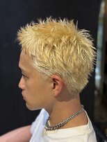 フランクスバーバー アンド ビアークラブ(FRANK'S BARBER and BEER CLUB) MEN’S/リバースセンターパート/ニュアンスパーマ