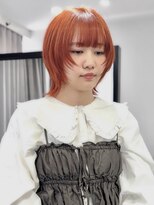 ジェムヘアスタジオ 平塚西口店(Gem Hair Studio)&nbsp;Gem Hair Studio 姉崎　ウルフ/オレンジヘア