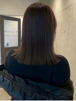 ロッカヘアエジェ(ROCCA hair eje.) 艶感まとまり*ナチュラルミディアムストレート黒髪