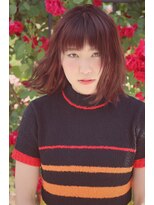 アティック ヘアーデザインアンドリラクゼーション(attic hair design&relaxation)&nbsp;オン眉ギザギザ前髪のボブスタイル
