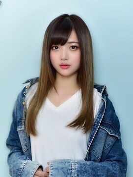 ルーツ(Root) デザインカラー、ストレート    #横浜#二俣川