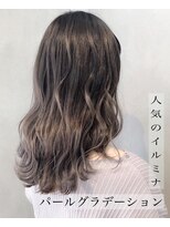 ユニバーストーキョー 池袋西口店(universe tokyo)&nbsp;アッシュグレーグラデーション_セミロング