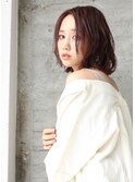 色っぽ大人ボブ×ブラウンカラー