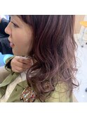 大人ピンク×ロング