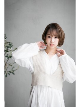 ペスカ 清田店(pesca) 切りっぱなしボブ　レイヤー×PESCA