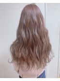 【MUSE栄】ピンクベージュカラー×巻き髪